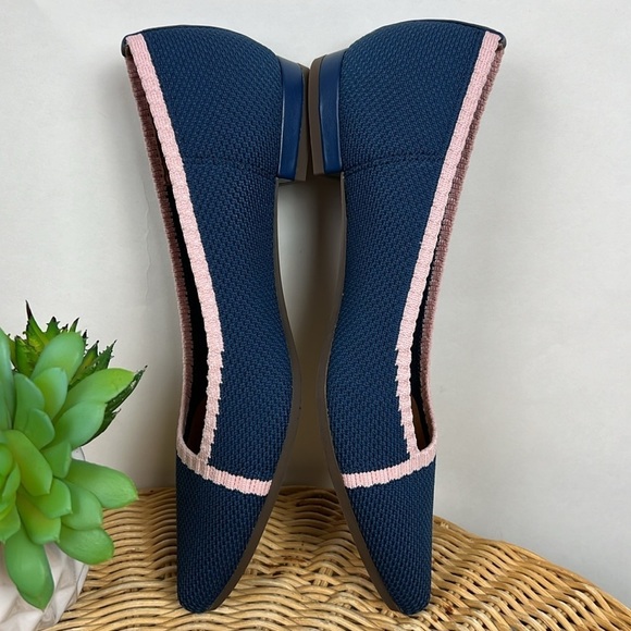 Vionic Dahlia Ballet Skimmer Flats Woven Pointed Toe 6.5 - Picture 7 of 9